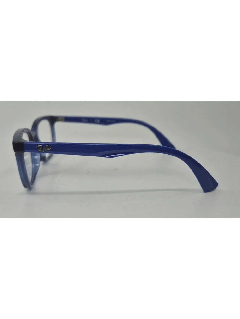 Ray-Ban Eyeglasses Frames Kids RB1584 3686 Clear Blue Square Horn Rim 48-16-125